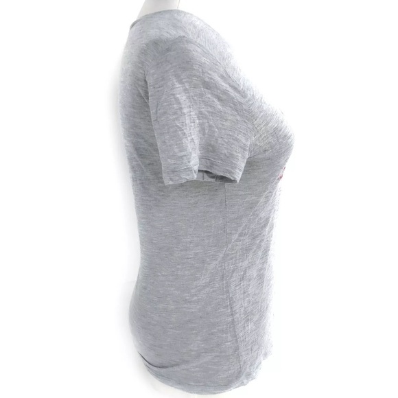 Gucci Gray & Pink Logo Top - Size XS - Picture 2 of 9